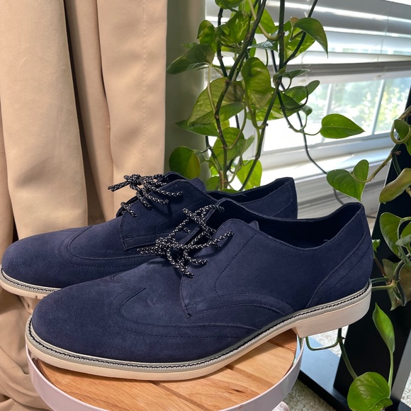 Cole Haan Suede Wingtip Oxford Dress 